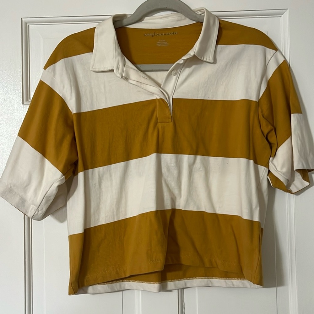 Cropped rugby shirt